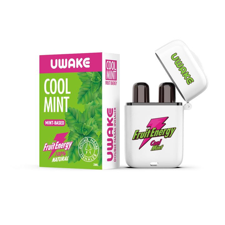 Uwake Fruit Energy Cool Mint Dual-Hole Nasal Inhaler